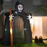 Aufblasbarer Halloween Sensenmann riesig 285 cm mit 8 LEDs