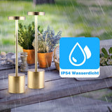 LED kabellose Designer-Tischlampe. Lampe mit Dimmung. Akkubetrieb. Nachttisch, Gartentisch. Exklusiv. Touch-Funktion