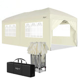 Faltpavillon 3 x 6 m – Pop-Up Pavillon inklusive Tragetasche. Sonnenschutz und leichter Regen. Mit 6 Seitenteilen.