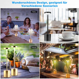 LED kabellose Designer-Tischlampe. Lampe mit Dimmung. Akkubetrieb. Nachttisch, Gartentisch. Exklusiv. Touch-Funktion