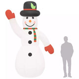 Schneemann - aufblasbar. Mit LED-Beleuchtung. Bester Blickfänger. 1,95 - 10 Meter Höhe.