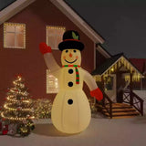 Schneemann - aufblasbar. Mit LED-Beleuchtung. Bester Blickfänger. 1,95 - 10 Meter Höhe.
