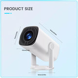Mini-Beamer 4K UHD Heimkino Projektor LCD 5G WiFi Bluetooth Taschenkino für Iphone und Android