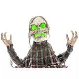 Halloween Dekoration Skelett 70 cm Halbkörper LED-Lichter Soundfunktion