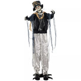 Halloween Dekoration Skelett Bräutigam 100 cm mit Geräuschen, Sound, Augenglühen
