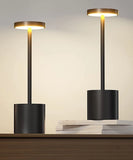 LED kabellose Designer-Tischlampe. Lampe mit Dimmung. Akkubetrieb. Nachttisch, Gartentisch. Exklusiv. Touch-Funktion