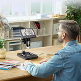 Digitales Mikroskop 1000X USB 4,3" LCD-Bildschirm.