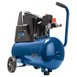 Kompressor 8 BAR 24 Liter Kessel im Set mit Druckluftpistole Spiralschlauch. Für Auto, LKW, Wohnmobil, Fahrrad, Motorrad usw. und Werkzeuge.