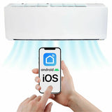 Split Klimaanlage 12000 BTU Klimagerät mit Wandhalterung. WLAN. Vorbefüllt.