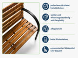 Parkbank 120 cm. Robust, elegant und langlebig – die Gartenbank TOSKANA