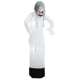 Halloween Geisterhexe 190 cm mit roten Augen aufblasbar Hexen mit LED-Lichtern