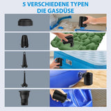 Elektrische USB Akkupumpe 6000mAh Luftpumpe Pool Schlauchboote Luftmatratze Gebläse