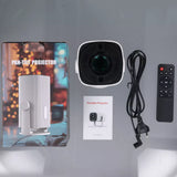 Mini-Beamer 4K UHD Heimkino Projektor LCD 5G WiFi Bluetooth Taschenkino für Iphone und Android
