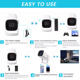Mini-Beamer 4K UHD Heimkino Projektor LCD 5G WiFi Bluetooth Taschenkino für Iphone und Android