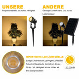 LED Gartenlicht 8er Set mit Gartenspieß. 8 x 3 Watt LED-Licht. Warmweiß.