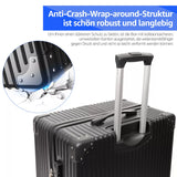 Vierteiliges Black Style Business Kofferset! 4-tlg. Komplettpreis. Sonderposten.