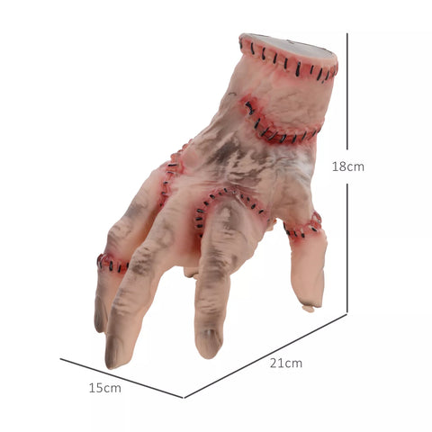 Halloween Grusel Hand vernarbt. Realistisch 21 cm mit Soundfunktioin