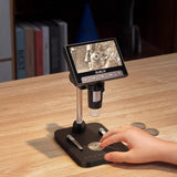 Digitales Mikroskop 1000X USB 4,3" LCD-Bildschirm.