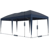 Faltpavillon 3 x 6 m – Pop-Up Pavillon inklusive Tragetasche. Sonnenschutz und leichter Regen. Ohne Seitenteile.