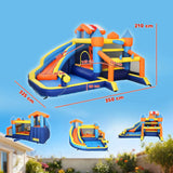 Sommer-Hit! Hüpfburg 8-in-1 mit Wasserrutsche & Gebläse