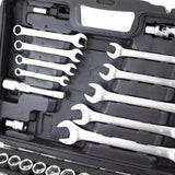 Ratschenkasten 82-teilig Ratschenschlüssel Werkzeugkoffer Ratschen 1/2" 1/4"