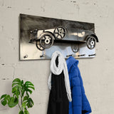 Kunst aus Stahl. (3D) Oldtimer-Wandgarderoben. 80 cm. Hakenleiste Paneel 80x35x16cm 4 künstlerische Modelle in Handarbeit.