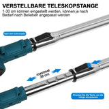 Sonderposten: Akku-Rasentrimmer (blau) mit 2 Lithium-Akkus und Ladegerät Freischneider Motorsense