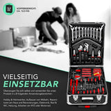 Black Edition: Werkzeugkoffertrolley 949 Teile. Schwarzes Design