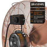 Windmaschine (Farbe: Kupfer) 160 Watt! Bodenventilator Ø50 cm