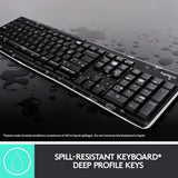 Deutsche Logitech MK Wireless Combo Funk-Tastatur plus Maus-Set. QWERTZ