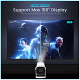 Mini-Beamer 4K UHD Heimkino Projektor LCD 5G WiFi Bluetooth Taschenkino für Iphone und Android
