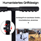Effizienter Schneeschieber mit Rollen: Räumen Sie Schnee 3-4 mal schneller – Mit Luftbereifung