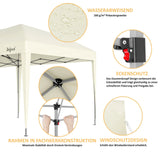 Faltpavillon 3 x 6 m – Pop-Up Pavillon inklusive Tragetasche. Sonnenschutz und leichter Regen. Ohne Seitenteile.