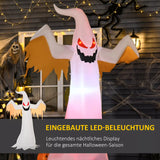 Halloween Selbstaufblasenderes Gespenst 2,4 m Dekoration mit LEDs IP44