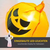 Halloween aufblasbarer Kürbis-Geist 240 cm mit LED-Lichtern