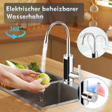 Wasserhahn Flxibel Armatur mit Durchlauferhitzer mit LED-Anzeige. Komplette 3000W Armatur mit Stromanschluss.
