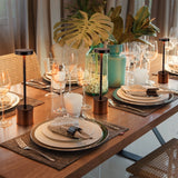 LED kabellose Designer-Tischlampe. Lampe mit Dimmung. Akkubetrieb. Nachttisch, Gartentisch. Exklusiv. Touch-Funktion