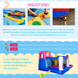 Einhorn-Hüpfburg mit Wasserpark – der Traum aller Kinder!