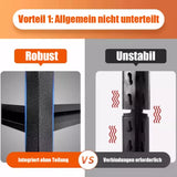 Schwerlastregale der neuen Generation. 80-200 cm Höhe. Verschiedene Größen. Mit 3, 4 oder 5 Böden.