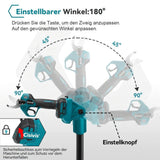 Akku Hoch-Astschneider und Astsäge 4-in-1 mit Kettensäge, Astschere & Teleskopstiel – 600W