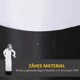 Halloween Geisterhexe 190 cm mit roten Augen aufblasbar Hexen mit LED-Lichtern
