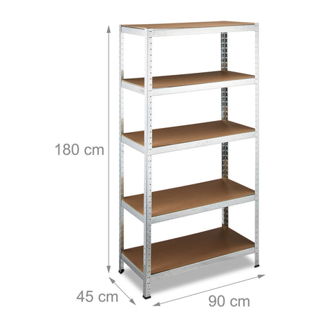 Gewerbe-Schwerlastregale 180 x 90 x 45 cm bis 1325 kg.