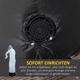 Halloween Geisterhexe 190 cm mit roten Augen aufblasbar Hexen mit LED-Lichtern