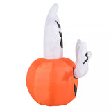Halloween Deko Aufblasbarer Kürbis Geist Gespenst Figur Luftfigur mit LED