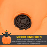 Halloween Aufblasbarer Kürbis 100 cm mit Skelett Halloweendekorationen LED