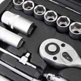 Ratschenkasten 82-teilig Ratschenschlüssel Werkzeugkoffer Ratschen 1/2" 1/4"