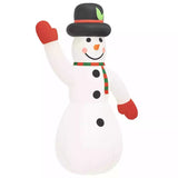 Schneemann - aufblasbar. Mit LED-Beleuchtung. Bester Blickfänger. 1,95 - 10 Meter Höhe.