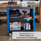 Werkstattwagen Servicewagen 3 Etagen – Stahl. Super preiswert. 70x39x79 cm.