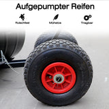 Effizienter Schneeschieber mit Rollen: Räumen Sie Schnee 3-4 mal schneller – Mit Luftbereifung