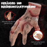 Halloween Grusel Hand vernarbt. Realistisch 21 cm mit Soundfunktioin